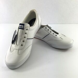 KEDS Craze II Retro Style White & Navy Leather Lace Up Ortholite Sneakers